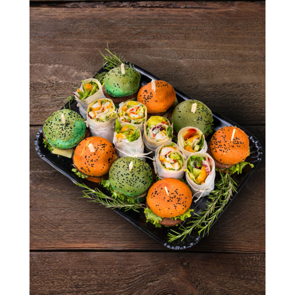 Mix mini burgerów i wrapów | Rozmaryn
