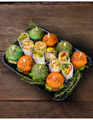 Mix mini burgerów i wrapów | Rozmaryn